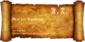 Murin Kadosa névjegykártya